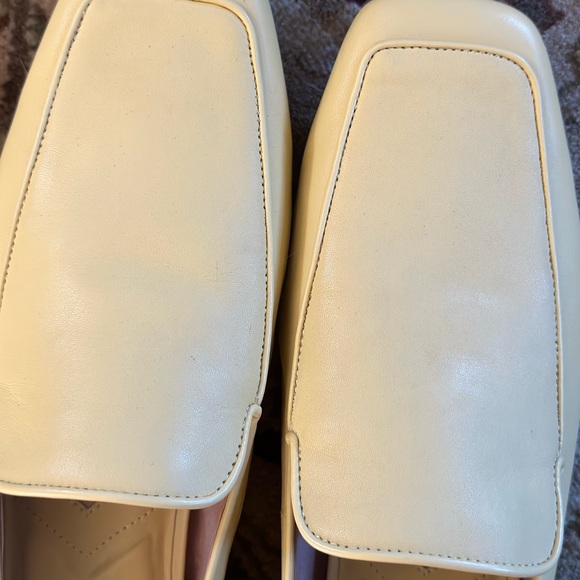 Franco Sarto Women’s Avery 2 Loafers Light Yellow Raffia Size 9.5 Square Toe - Picture 14 of 15